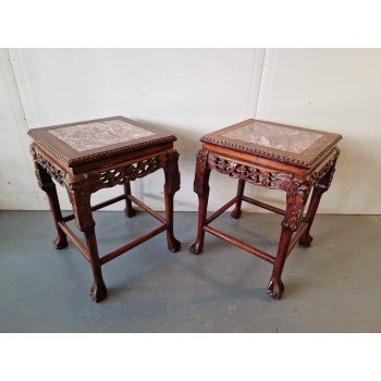 Pair of tables in oriental style