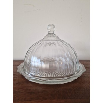 Glass container with lid