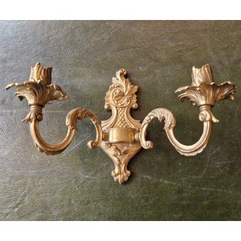 Bronze wall sconce