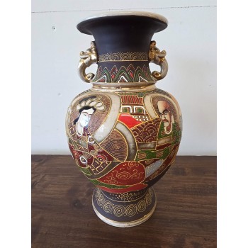 Painted oriental style vase