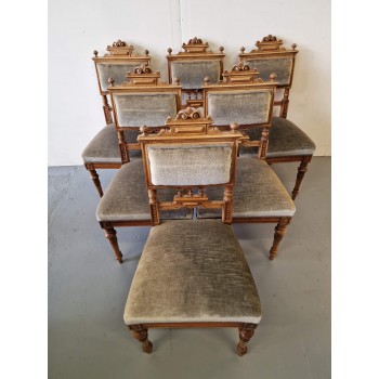 6 antikvāru krēslu komplekts 6 antikvāru krēslu komplekts