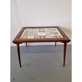 Vintage table with butterflies