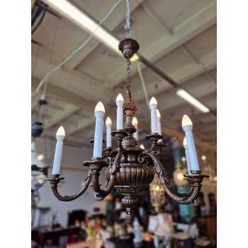 Restored bronze chandelier Restored bronze chandelier