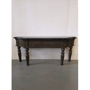 Antique console with marble top