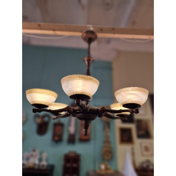 Art deco bronzas lustra