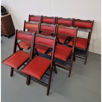 9 folding chairs