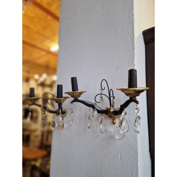 Skaists sienas lampu pāris