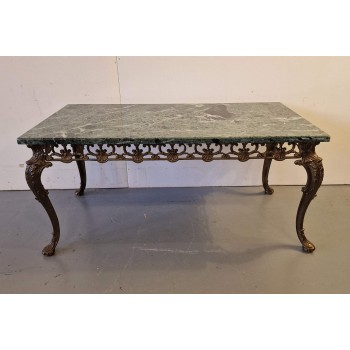 Coffee table with marble top