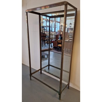Antique brass display case frame Antique brass display case frame