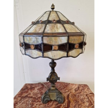 Large Tiffany style table lamp