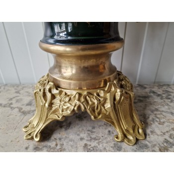 Ļoti skaists Art nouveau stila pulkstenis ar svečturiem