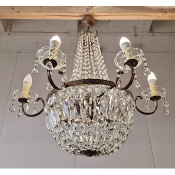 Luxurious chandelier with crystals Luxurious chandelier with crystals