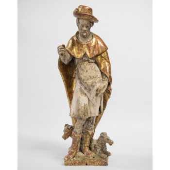 18'th century statue of Saint Rochus