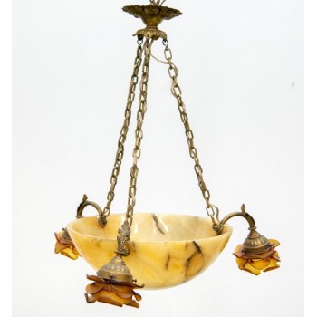 Chandelier with Alabaster coupe