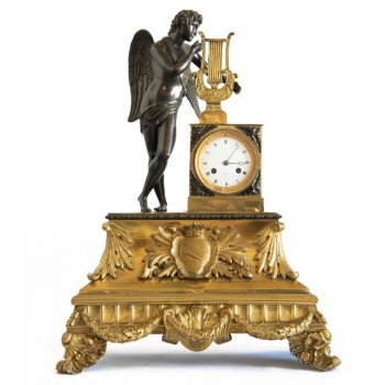 Empire Mantle Clock in Bronze