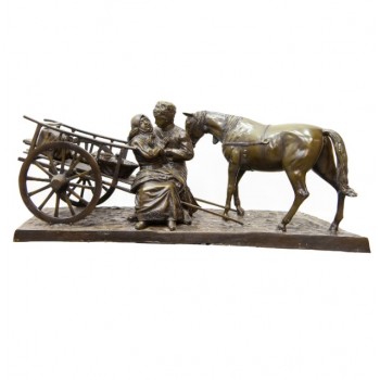 Large Young bronze statue by Russian Artist