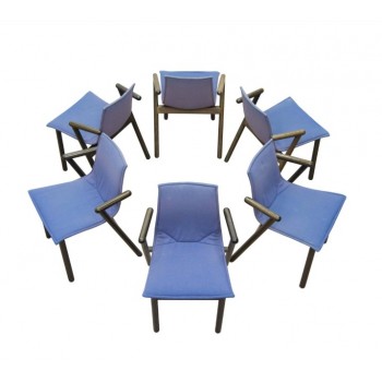 Set of 6 chairs Villabianca by Vico Magistretti for Cassina