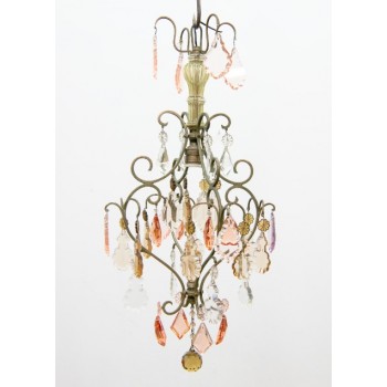 Small chandelier with colored bells