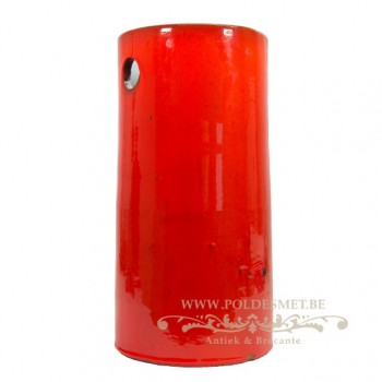 Umbrella stand in red glazed ceramic by Amphora / Perignem